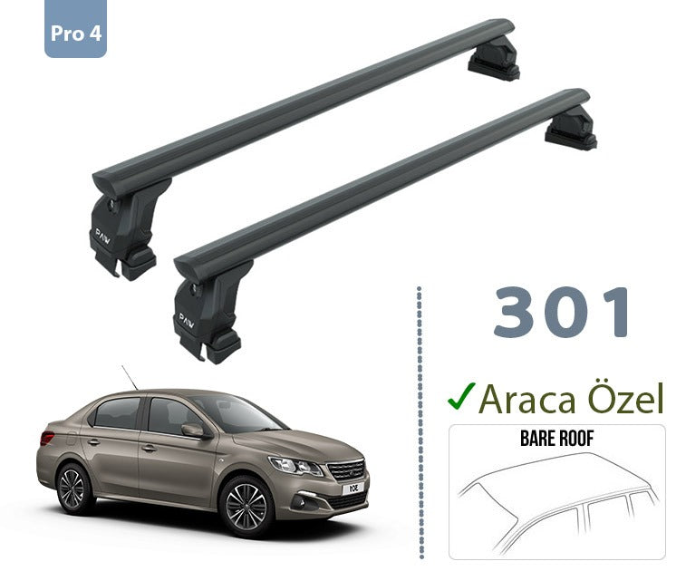 For Peugeot 301 2012-Up Roof Rack System Carrier Cross Bars Aluminum Lockable High Quality of Metal Bracket Black For Peugeot 301 2012-Up Roof Rack System Carrier Cross Bars Aluminum Lockable High Quality of Metal Bracket Black